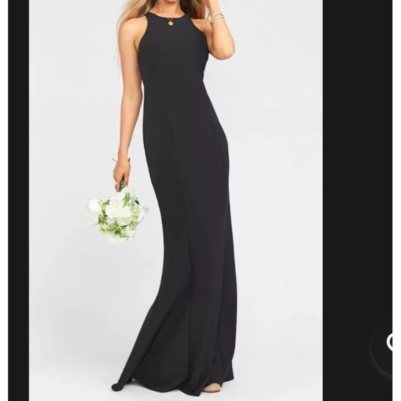 Show Me Your Mumu Chicago High Neck Black Bridesmaid Dress XLarge - Picture 1 of 10